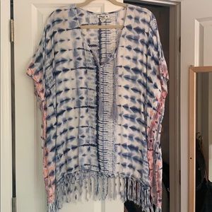 Billabong tie dye beach coverup
